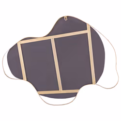 Wall Mirror MELUN 77 cm 59 cm Metal Gold