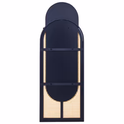 Wall Mirror NEVERS 53 cm 143 cm Rattan Natural