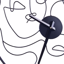 Wall Clock MENTON 50 cm Metal Black - Additional view 4