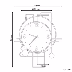 Wall Clock TAVEL 60 cm Multicolour