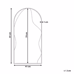 Wall Mirror COLOMBIER 41 cm 81 cm Metal Gold