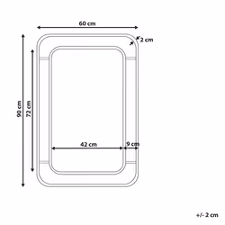 Wall Mirror BERNAS 60 cm 90 cm Natural