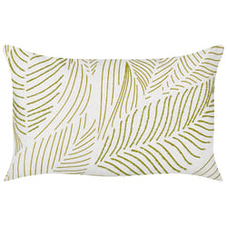 Throw Cushion SPANDOREA Cotton 30 x 50 cm Green Plant Pattern