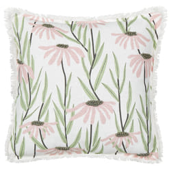 Throw Cushion GYNURA Cotton 45 x 45 cm Multicolour Floral Pattern