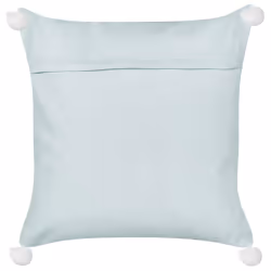 Throw Cushion LEATHESIA Velvet 45 x 45 cm Light Blue Abstract Pattern
