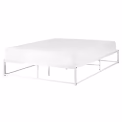 Bed Metal VIRY 160 x 200 cm (EU King Size) White