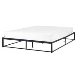 Bed Metal VIRY 160 x 200 cm (EU King Size) Black