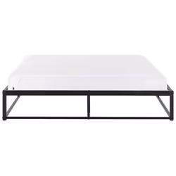 Bed Metal VIRY 160 x 200 cm (EU King Size) Black