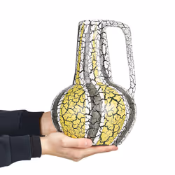 Decorative Vase MALAKKA Ceramic 34 cm Multicolour