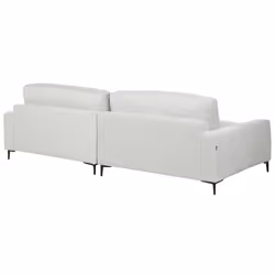 Right Hand Fabric Corner Sofa Light Grey MALOY
