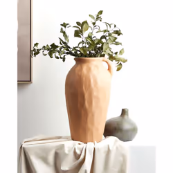 Terracotta Decorative Vase 46 cm Beige TAIPING - Additional view 5