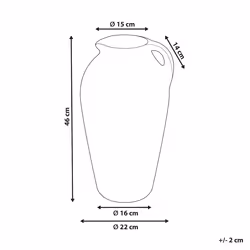 Terracotta Decorative Vase 46 cm Beige TAIPING - Additional view 6