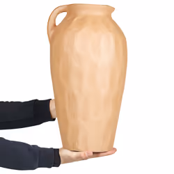 Terracotta Decorative Vase 46 cm Beige TAIPING - Additional view 7