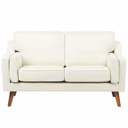 Sofa LOKKA Fabric Off-White 2 Seater