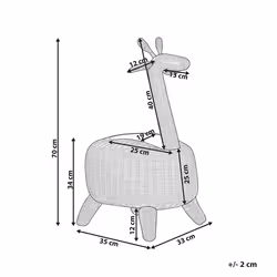 Kids Basket Giraffe HAINAN Rattan Natural