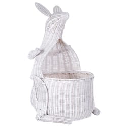 Kids Basket Kangaroo KAPITI Rattan White