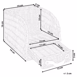 Paper Organizer MALPELO Rattan Natural