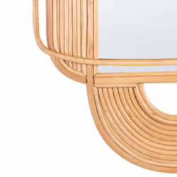 Wall Mirror ALCORN 70 cm 90 cm Rattan Natural - Additional view 4