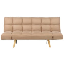 Sofa Bed INGARO Fabric Light Brown 2 Seater