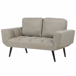 Sofa Bed BREKKE Fabric Light Green 2 Seater