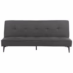 Sofa Bed ESSVIK Fabric Dark Grey 3 Seater