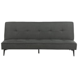 Sofa Bed ESSVIK Fabric Dark Grey 3 Seater