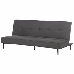 Sofa Bed ESSVIK Fabric Dark Grey 3 Seater