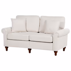 Sofa GINNERUP Fabric Light Beige 2 Seater