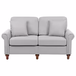 Sofa GINNERUP Fabric Light Grey 2 Seater