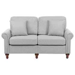 Sofa GINNERUP Fabric Light Grey 2 Seater