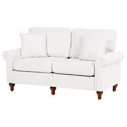 Sofa GINNERUP Fabric Off-White 2 Seater
