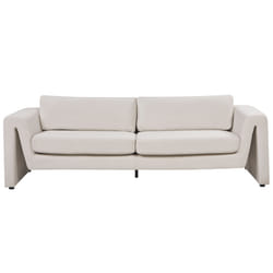Sofa MAUNU Velvet Light Beige 3 Seater