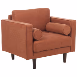 Armchair NURMO Fabric Golden Brown
