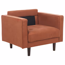 Armchair NURMO Fabric Golden Brown