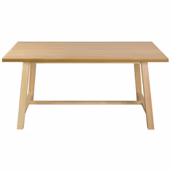 Dining Table BARNES Natural Ash Wood 160 cm 90 cm