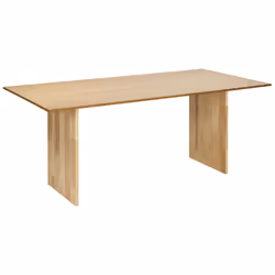 Dining Table MOORA Natural Ash Wood 180 cm 90 cm