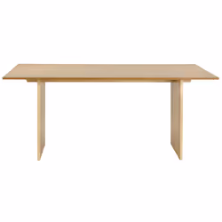 Dining Table MOORA Natural Ash Wood 180 cm 90 cm
