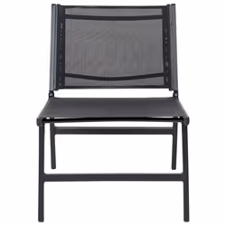 Garden Chair MARCEDDI Metal Black