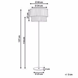 Floor Lamp PERISTERI Metal Brown