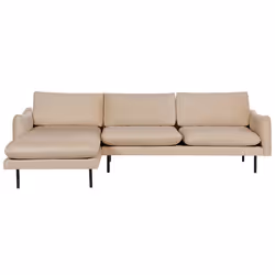 Corner Sofa VINTERBRO Velvet Beige 4 Seater Right Hand
