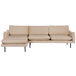 Corner Sofa VINTERBRO Velvet Beige 4 Seater Right Hand