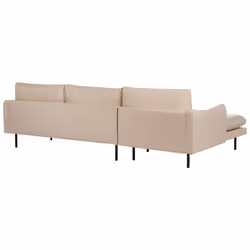 Corner Sofa VINTERBRO Velvet Beige 4 Seater Right Hand - Additional view 4