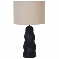 Table Lamp VILAR Ceramic Black
