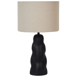 Table Lamp VILAR Ceramic Black