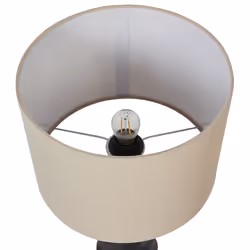Table Lamp VILAR Ceramic Black