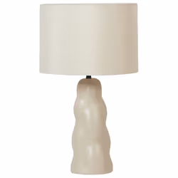 Table Lamp VILAR Ceramic Beige