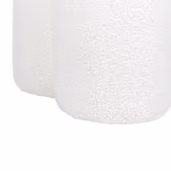 Pouffe CARRINGTON Boucle Off-White 40 cm 40 cm 45 cm