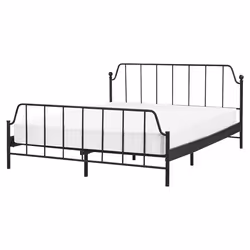 Bed Metal MAURESSAC 160 x 200 cm (EU King Size) Black