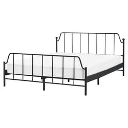 Bed Metal MAURESSAC 160 x 200 cm (EU King Size) Black