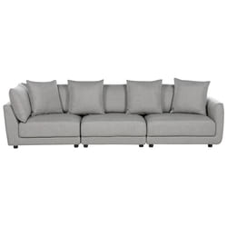 Sofa SIGTUNA Fabric Light Grey 3 Seater